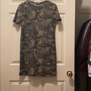 Camo t-shirt dress